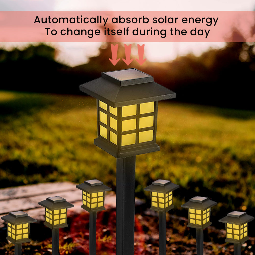 Dimnezz Solar Powered Waterproof LED Stake Lights