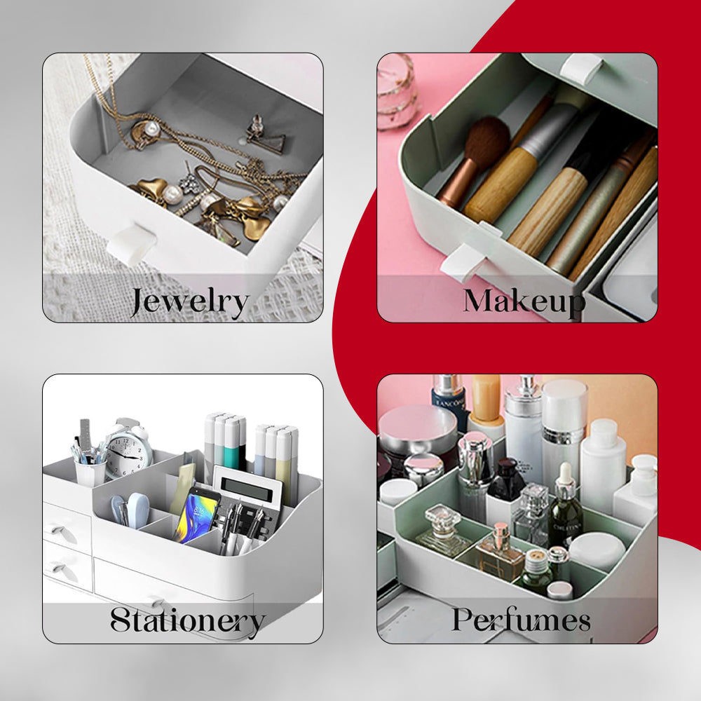 Fashyni Cosmetic Skincare Storage Box with Drawers