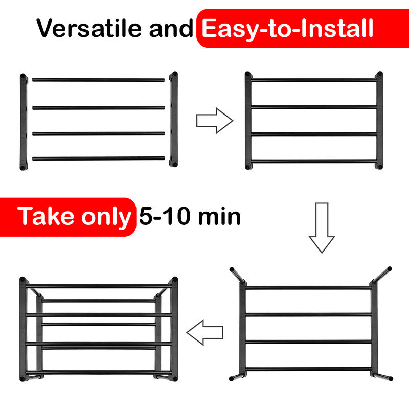 Hivvago 6 Tiers Shoe Rack Storage Organizer Shelf Adjustable Space Saver