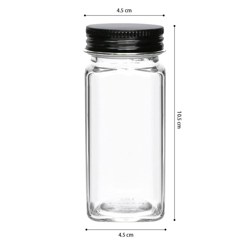 Hivvago 24-Pack 120ml Glass Spice Jars ??Airtight Storage with Lids & Labels