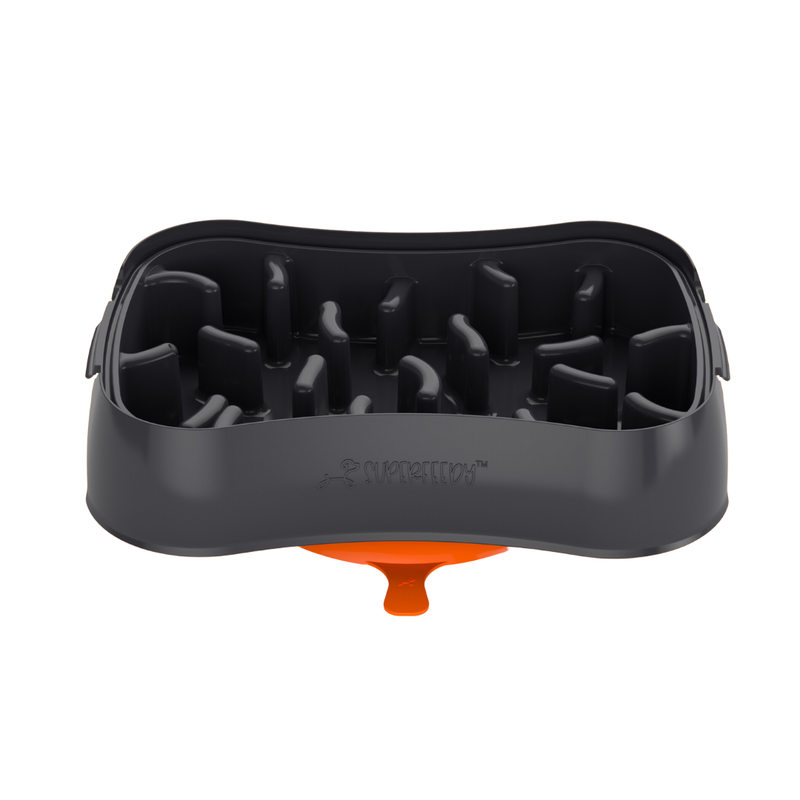 Marley Slowappy Slow Feeder Bowl - Dark Grey