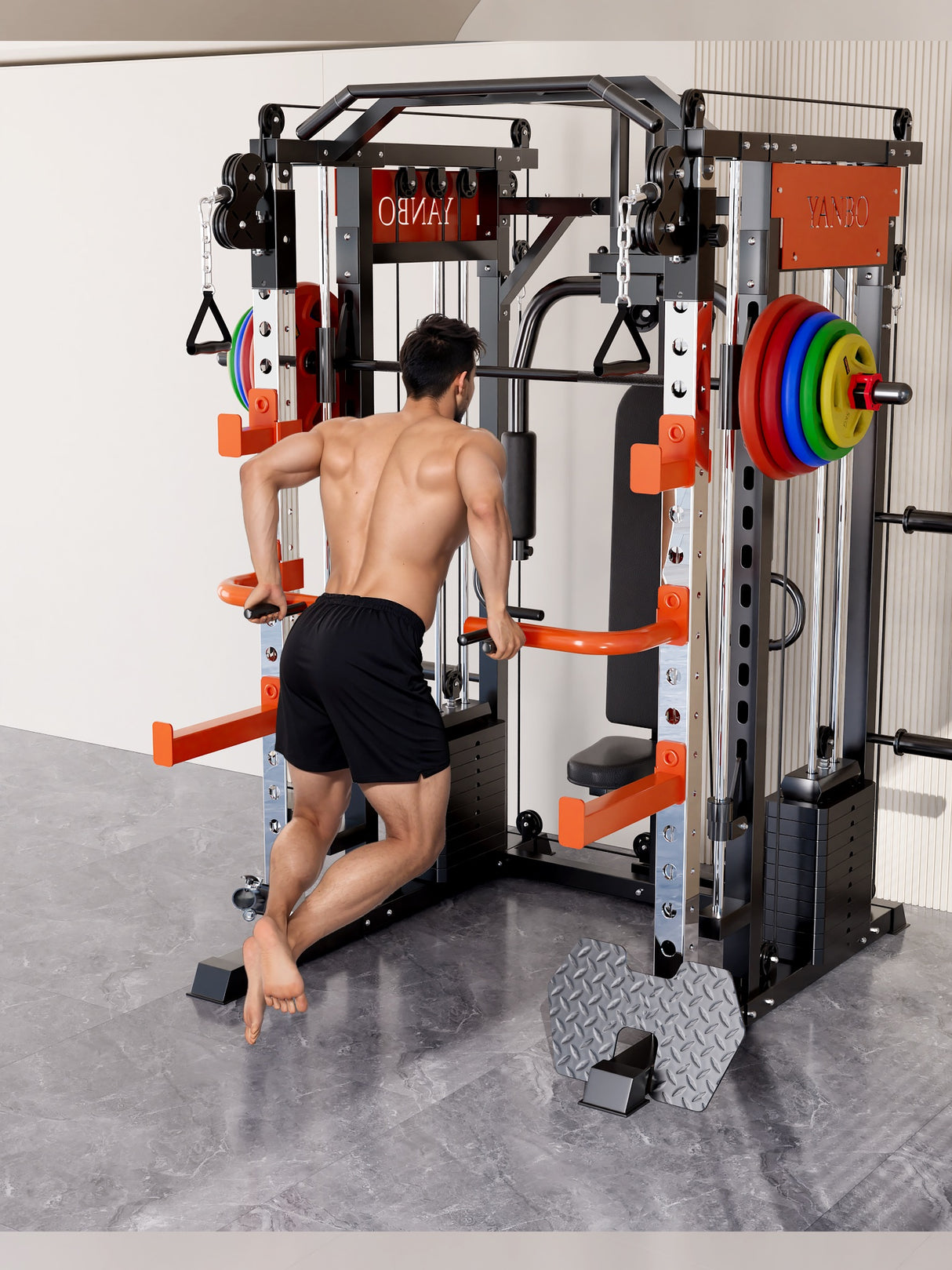 130kgs pin loaded SmartFit M1 Ultra Leg Press and Chest Fly Multi Functional Training Smith Machine