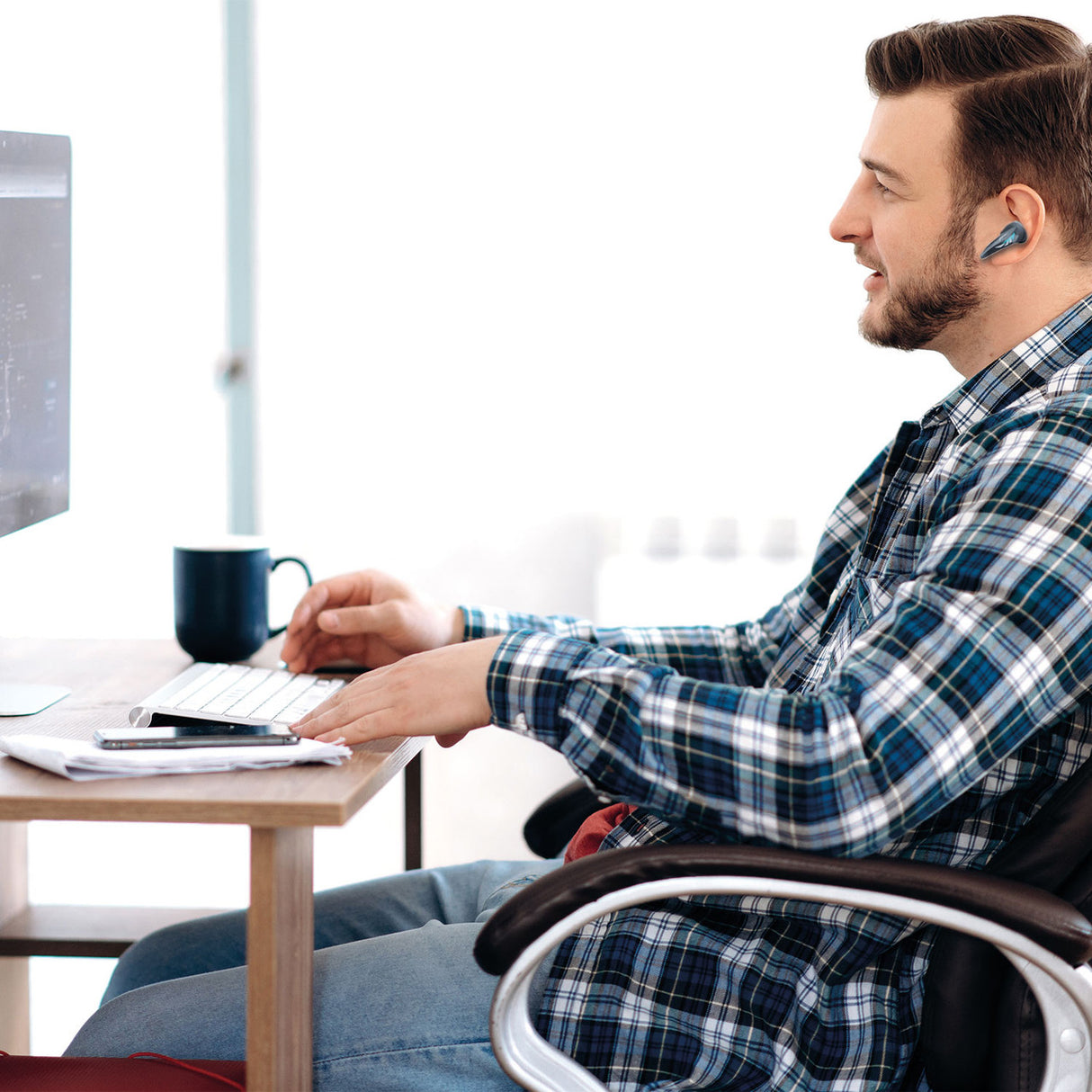 Laser Wireless Gaming ANC Earphones Black