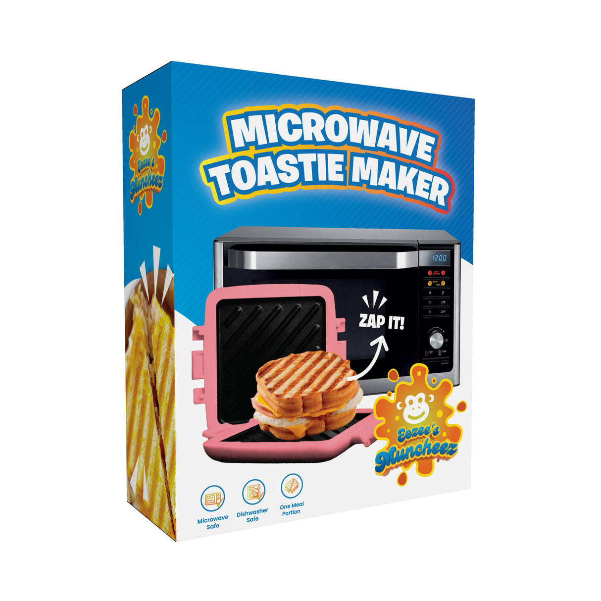 Laser Microwave Toastie Maker Flamingo Pink