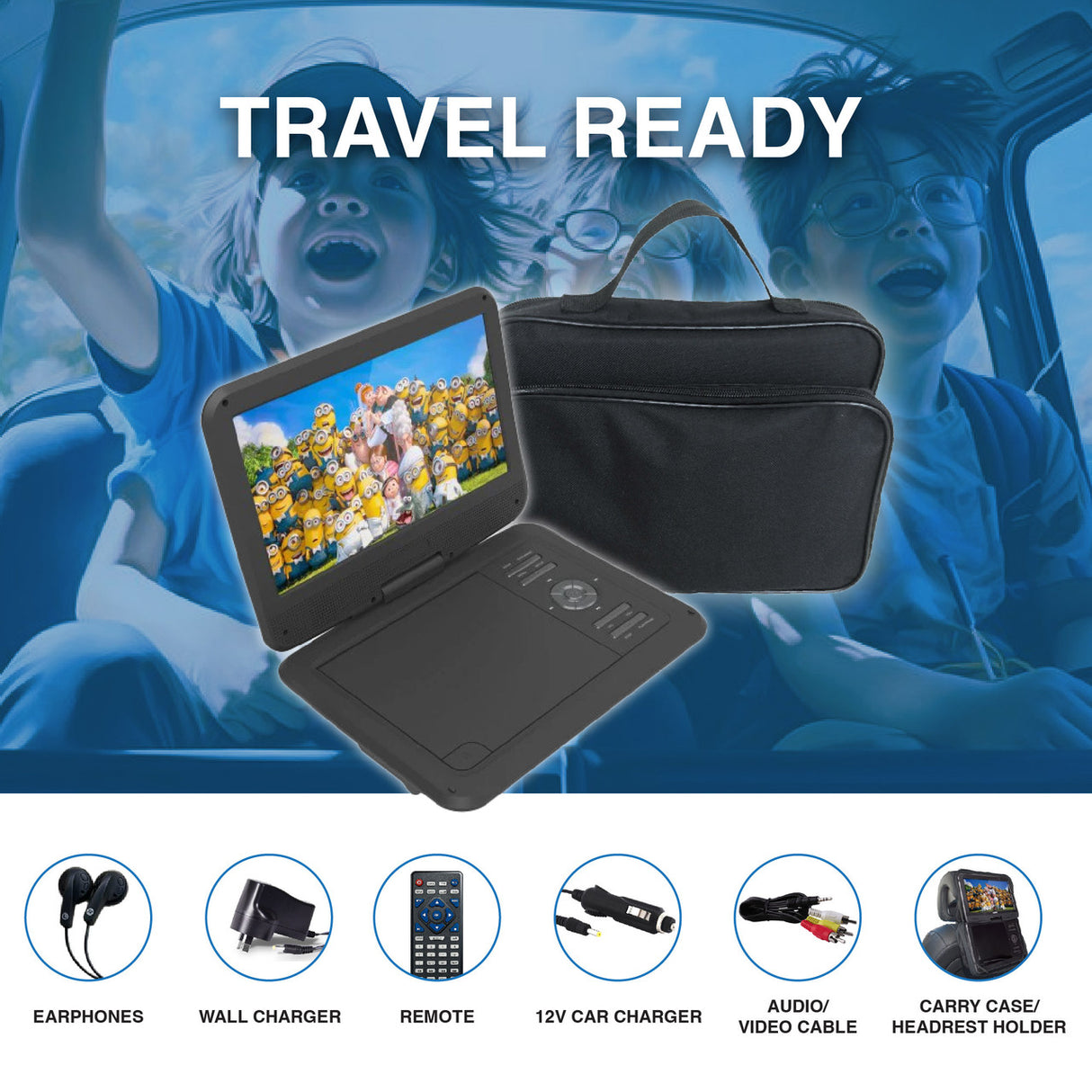Laser 10??Portable DVD Player with Anti-Skip Technology