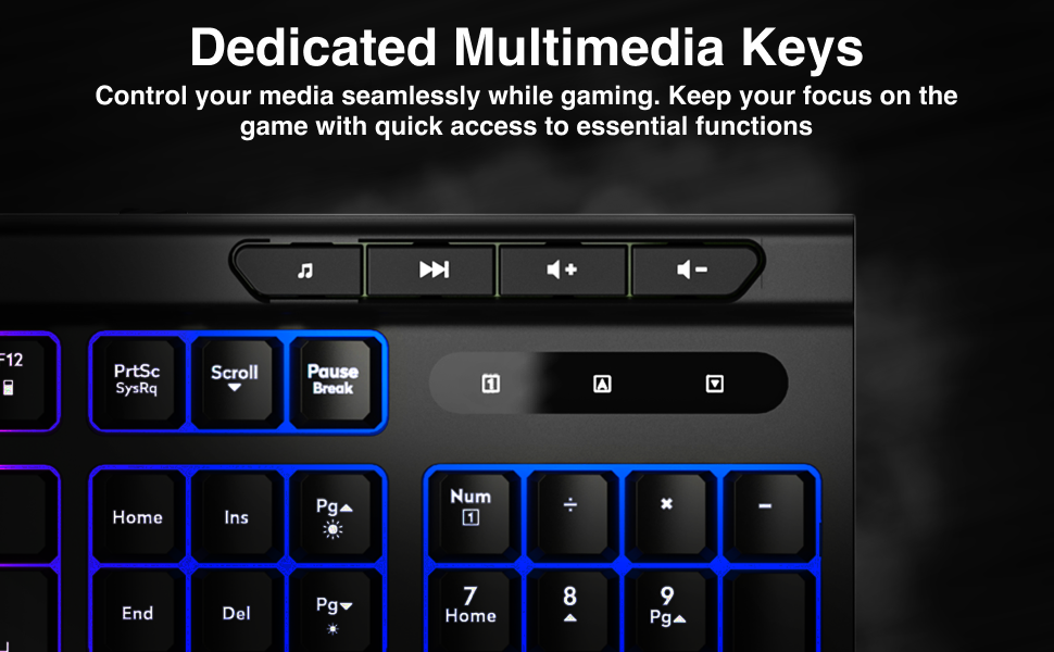 Laser RGB Gaming Keyboard with Anti-Ghosting Keys