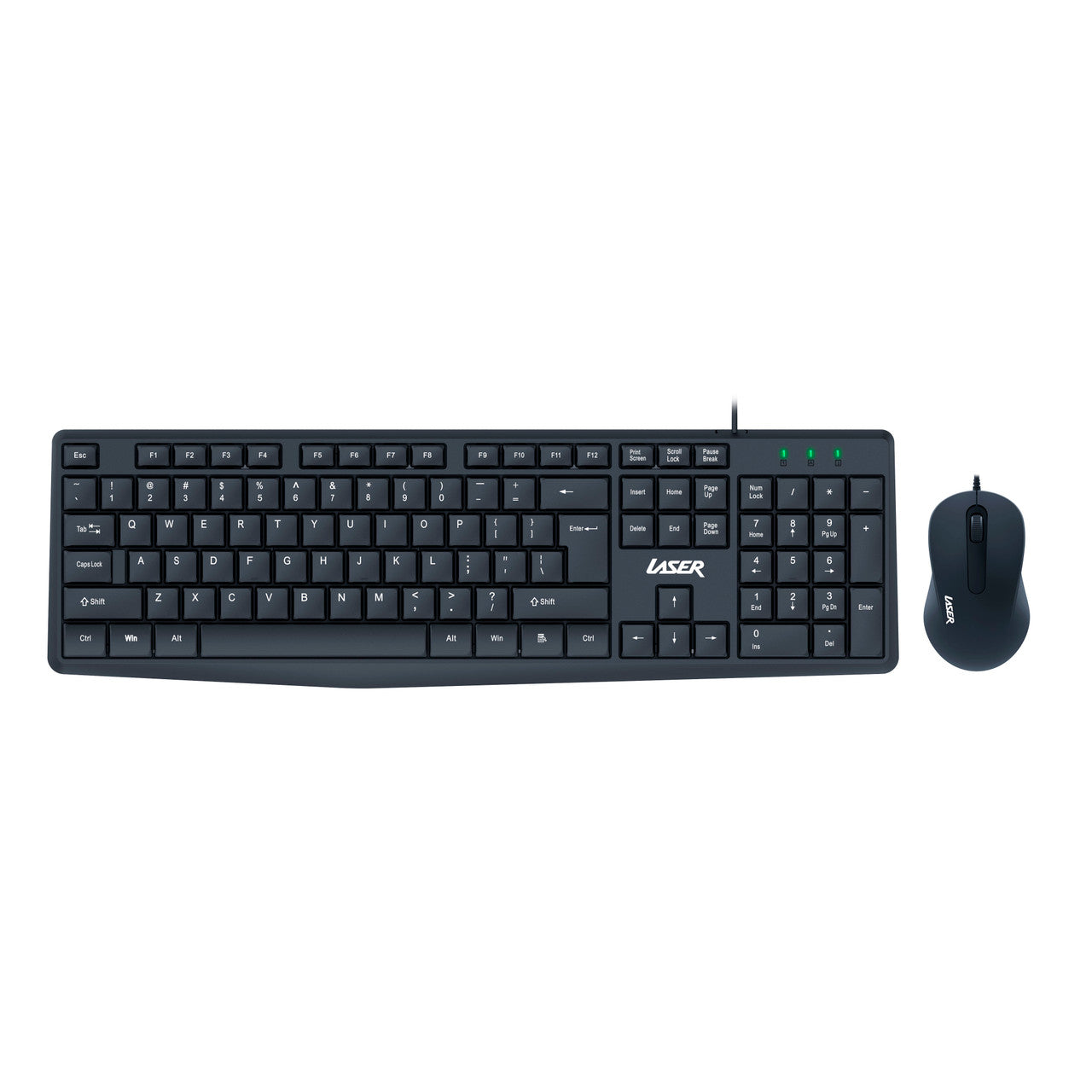 Laser Wired Office Keyboard Mouse Combo