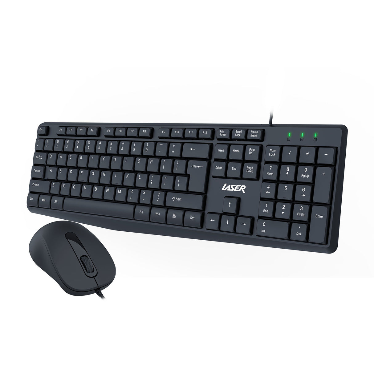 Laser Wired Office Keyboard Mouse Combo