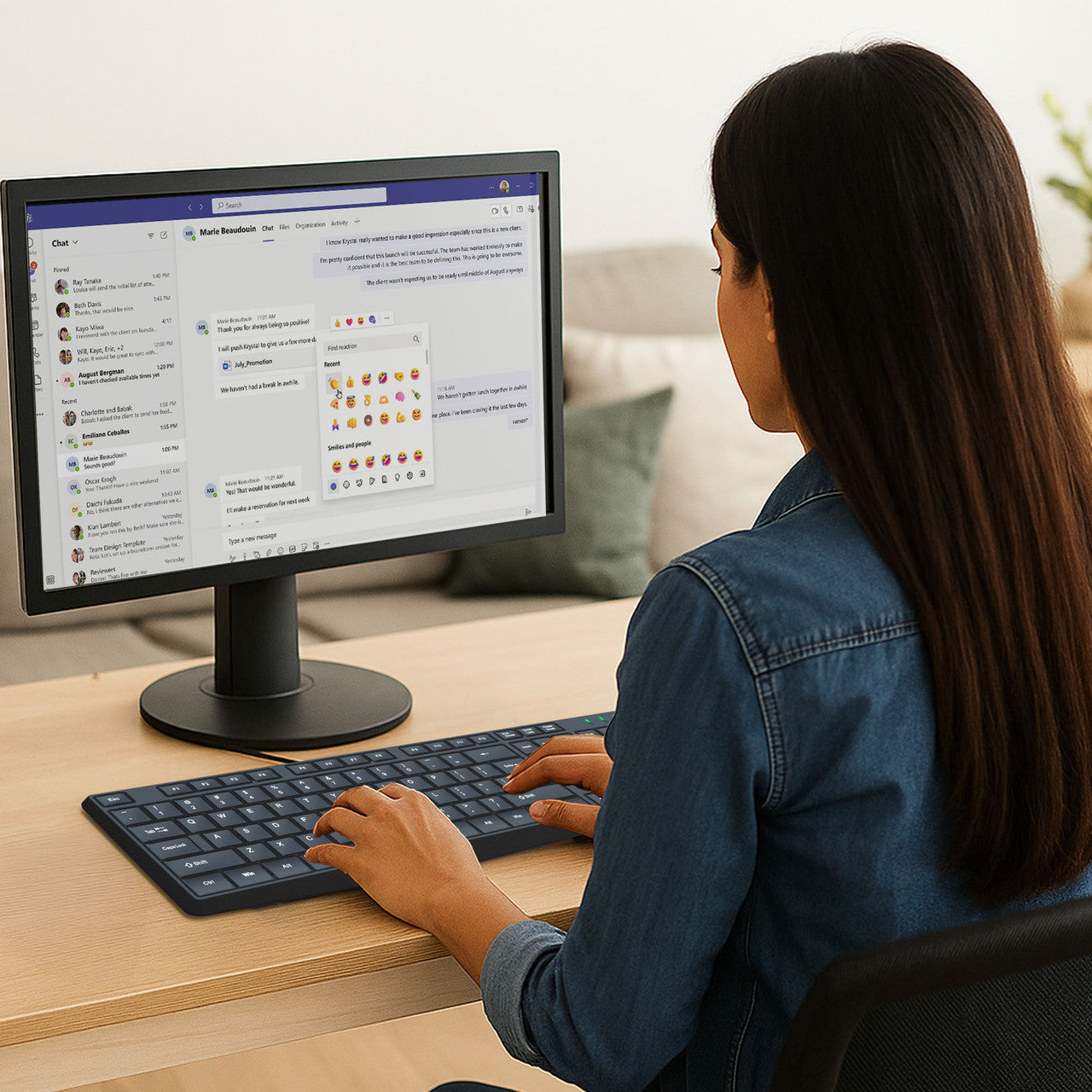 Laser Wired Office Keyboard Mouse Combo