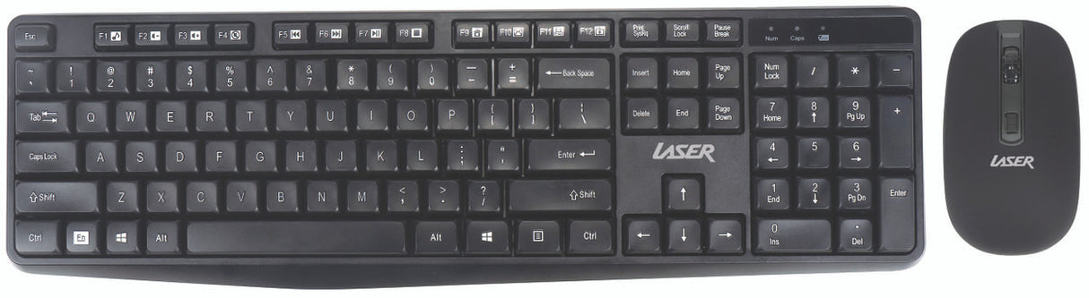 Laser Multimedia Wireless Keyboard and Mouse Combo