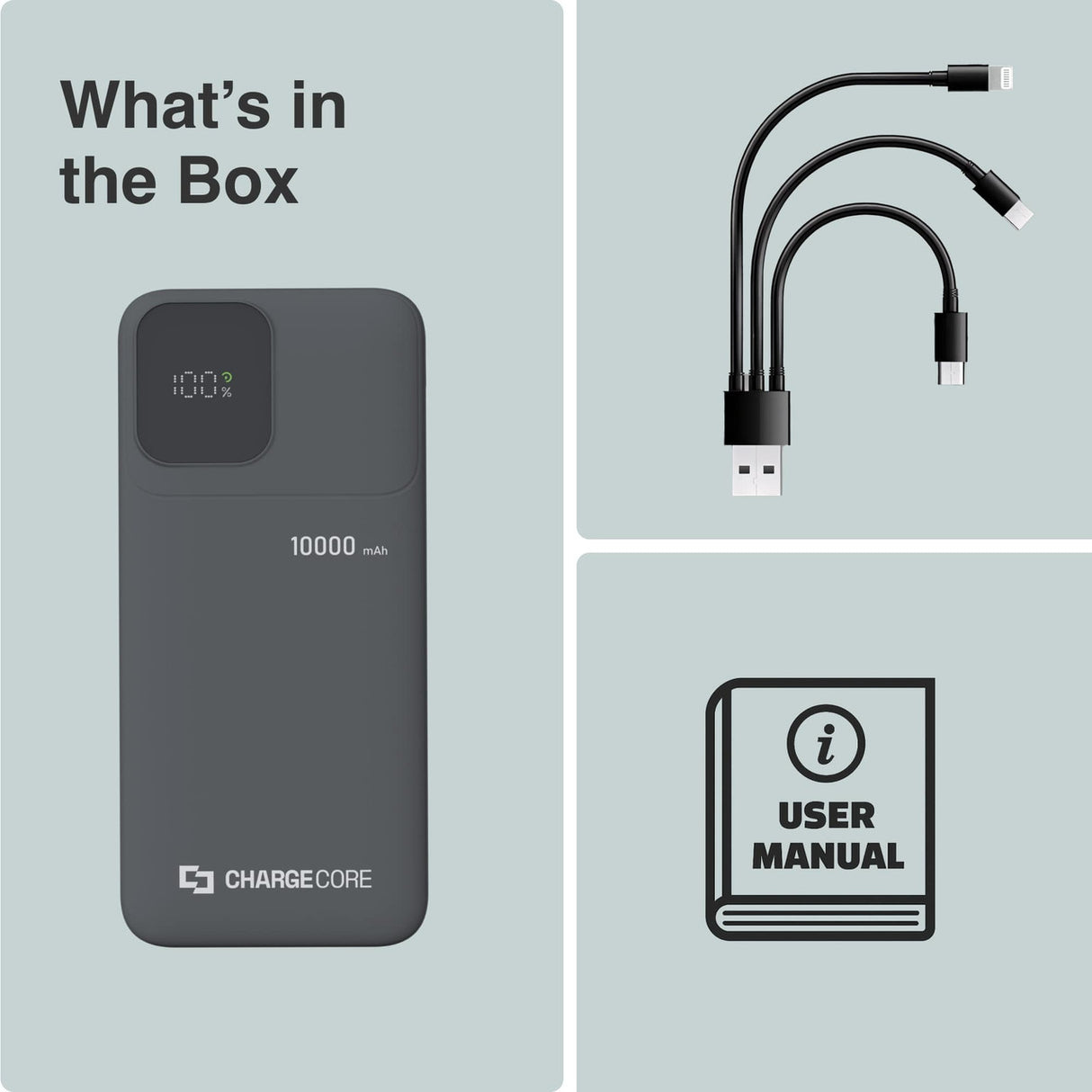 ChargeCore SafeCharge Max 10K - Black