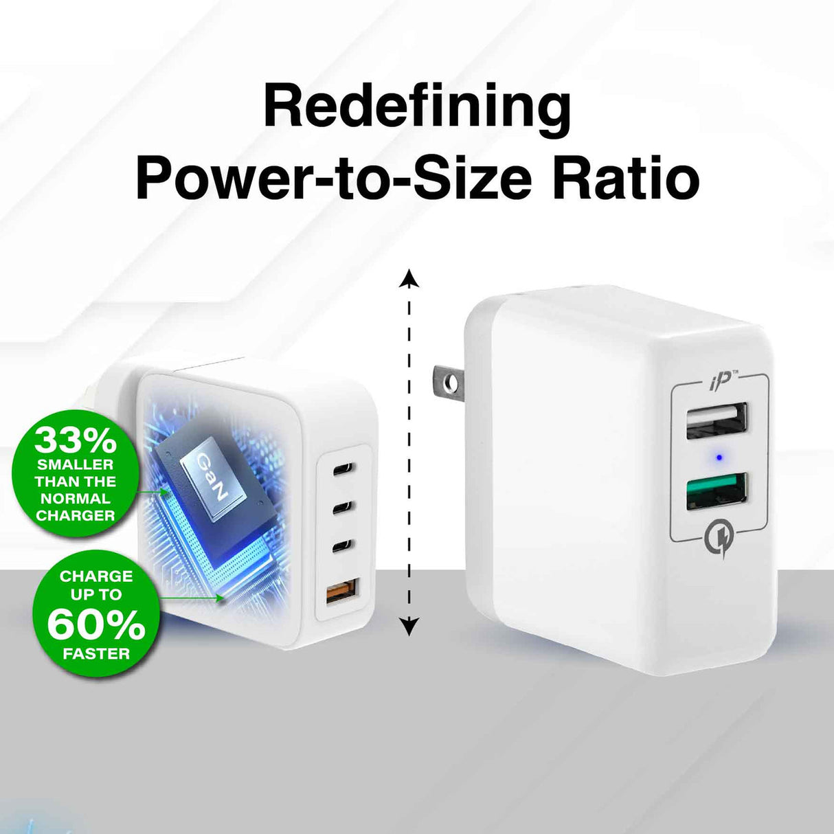 Laser 100W GaN USB-C and USB-A Wall Charger