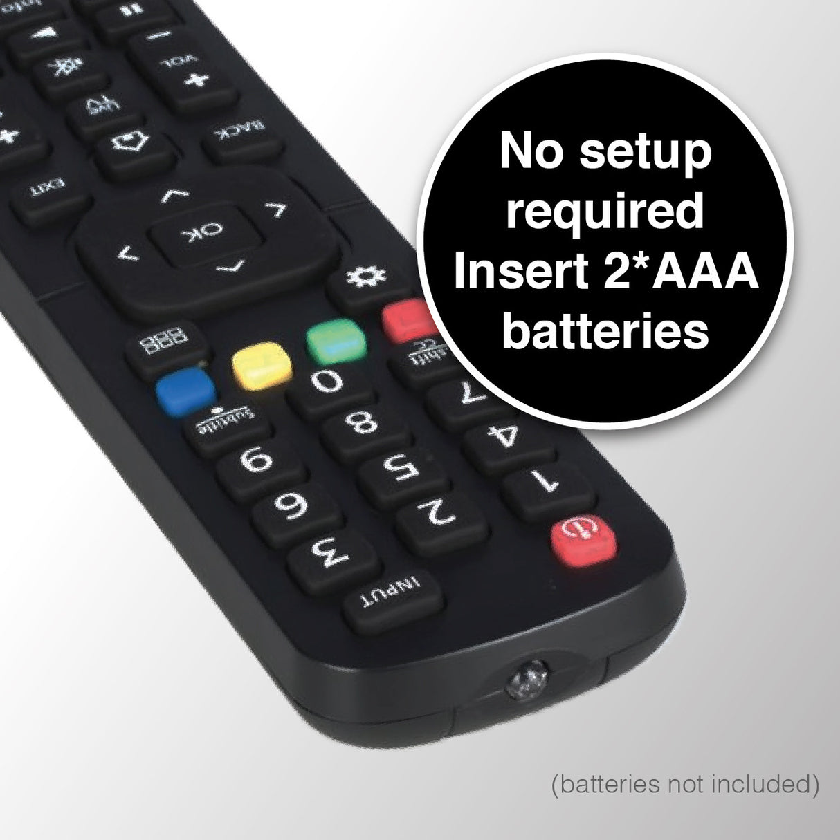 Laser Remote Control for Hisense TV Black