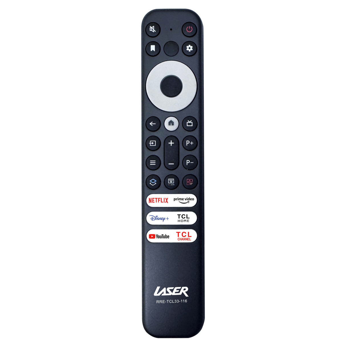Laser Remote Control for TCL TVs - Black