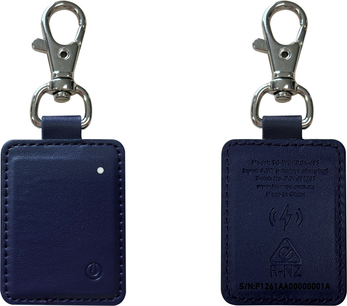 Laser Mini Smart Tag with Wireless Charging Navy Blue