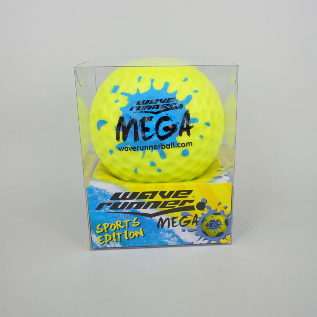 WAVE RUNNER MEGA SPORT BALL 9CM ASST - WR800B-SPT�