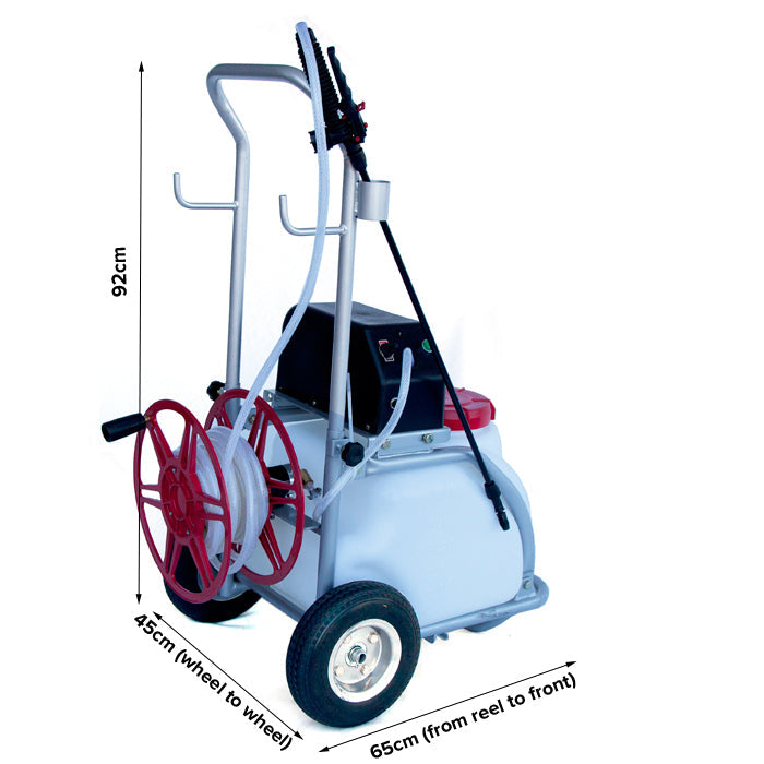 Samland 30L Electric Weed Pest Control Sprayer with Tank 12V Battery Spray Pump Trolley