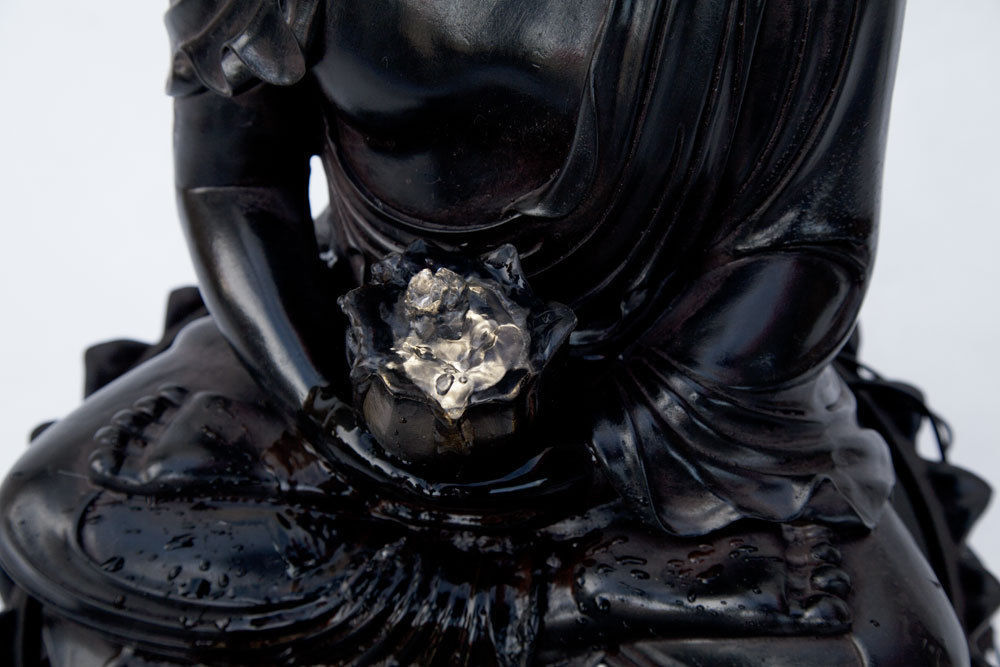 Samland BUDDHA SOLAR WATER FOUNTAIN WITH LED LIGHT