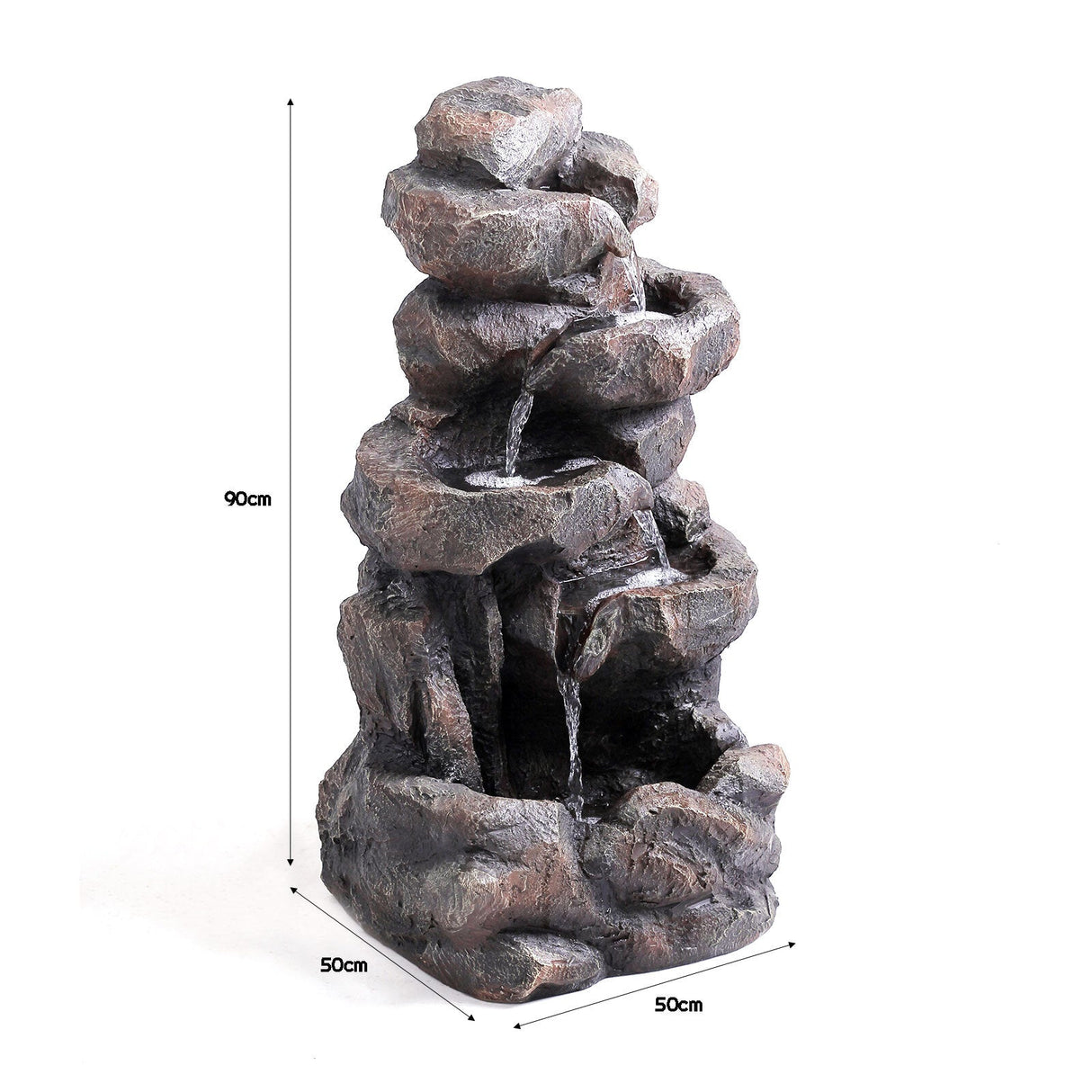 Samland GROTTO FALL SOLAR WATER FOUNTAIN WITH LED LIGHTS