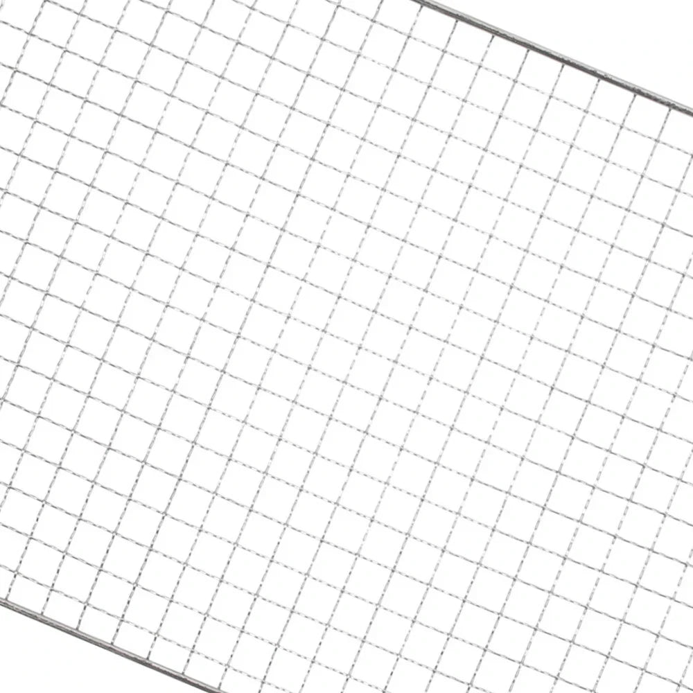 Samland 22x12cm BBQ Grill Mesh Fish Meat Rectangle Net Mat Barbecue Pad for Camping