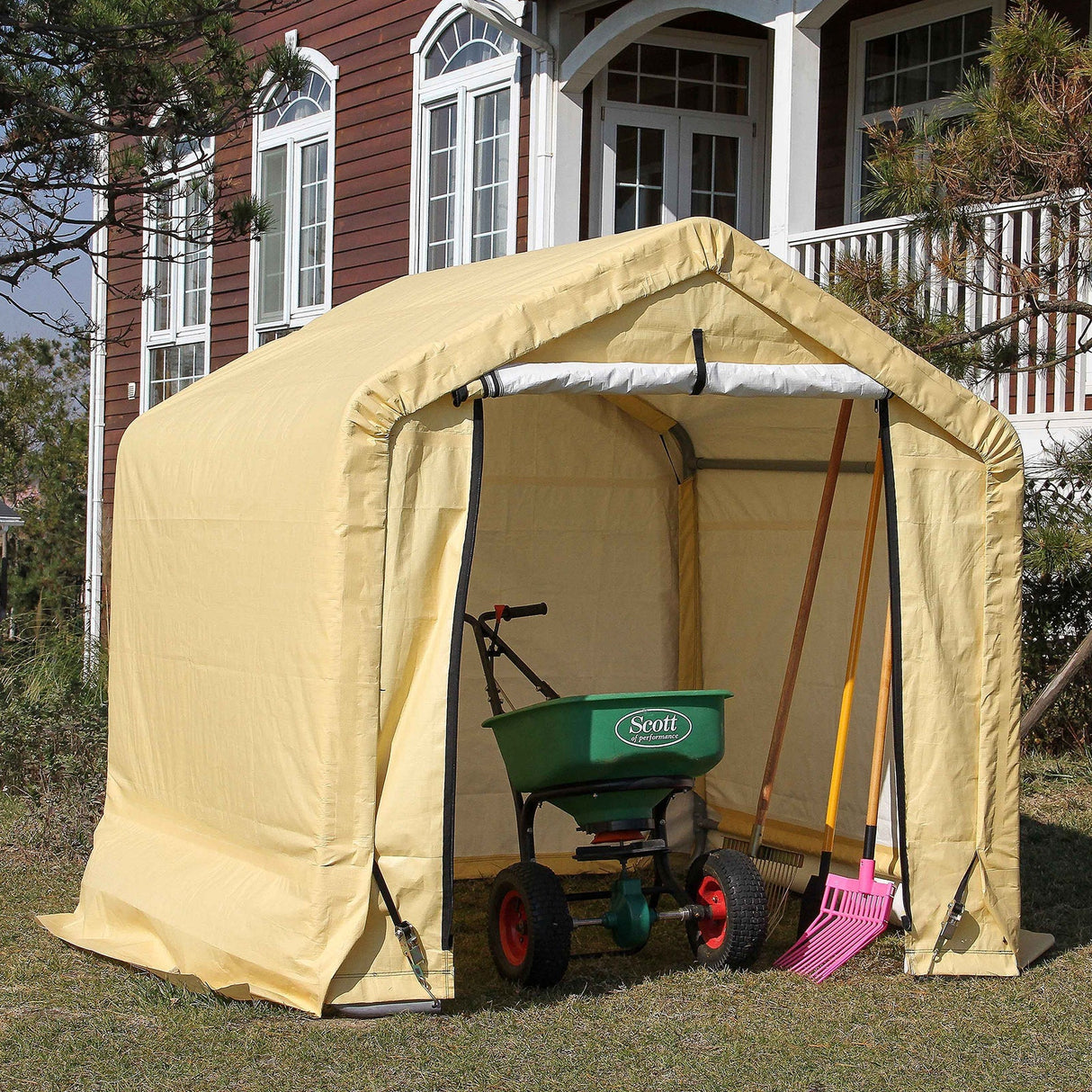 Samland Replacement Cover Kit for Portable Carport Garage Shed Storage in Size 6X6FT