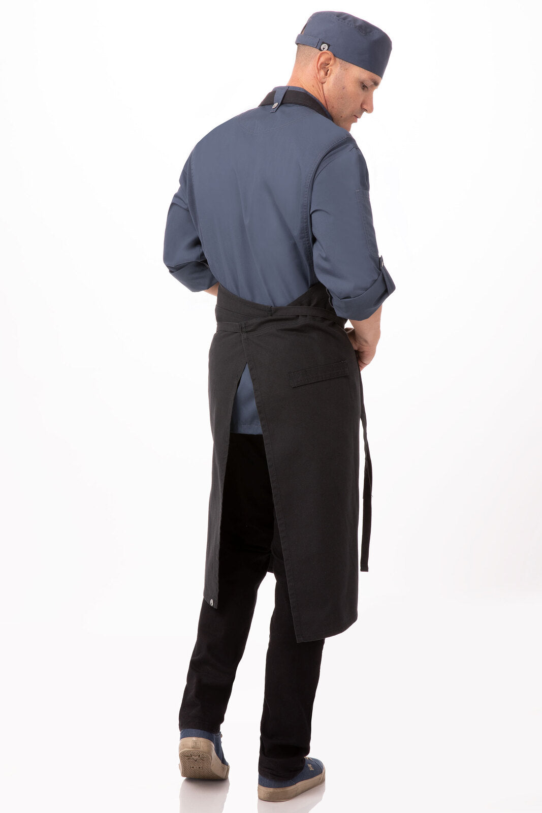 Rockford Steel Grey Chefs Bib Apron by Chef Works