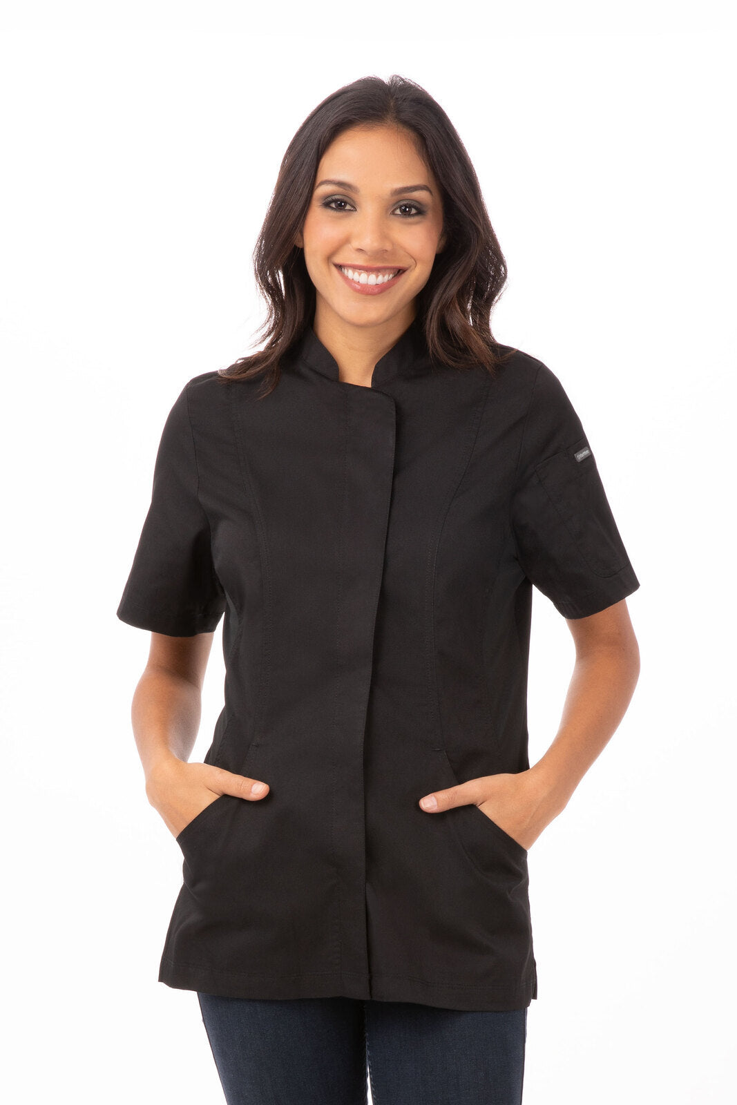 Roxby Women's Black M Chef Jacket by Chef Works