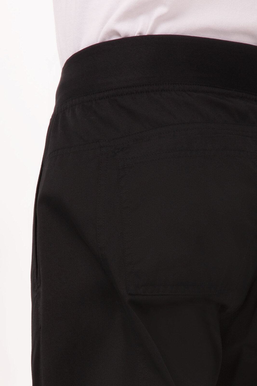 Lightweight Black M Slim Men's Chef Pants by Chef Works