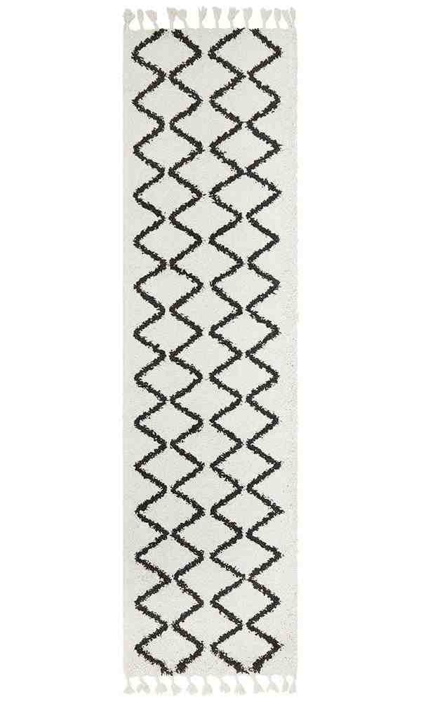 Saffron 11 White Runner by Rug Culture - 300X80CM - RUNNER