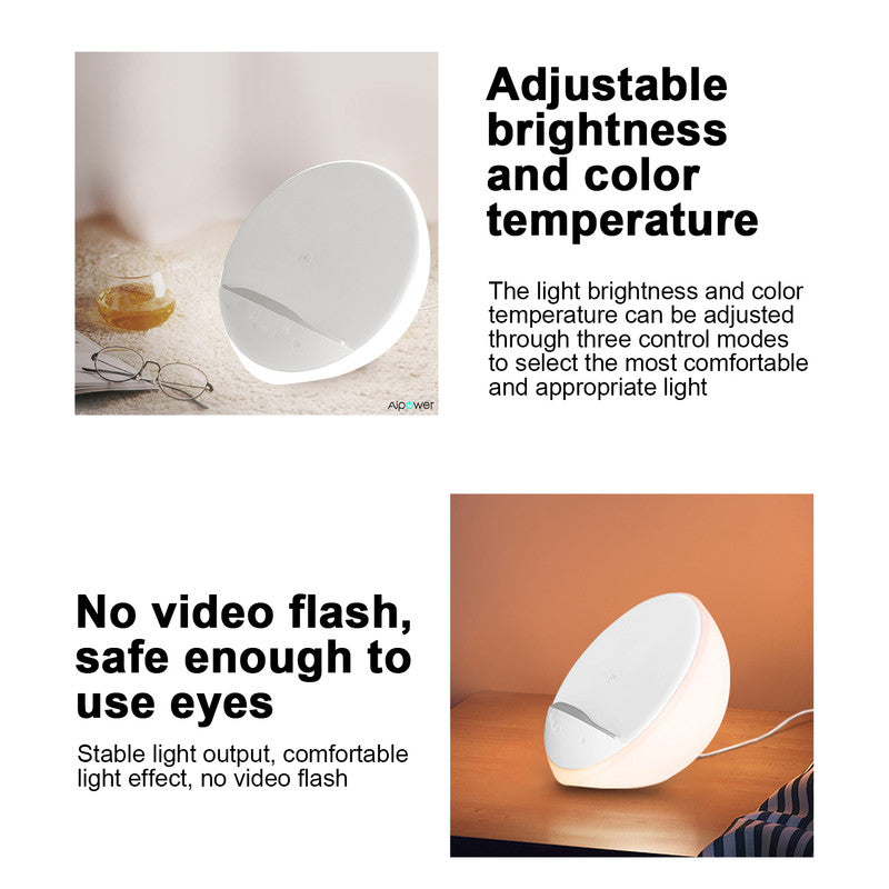 Mood lighting,Support Different Levels of White Light and Color Light,WiFi APP,Wireless Charging,Phone Holder
