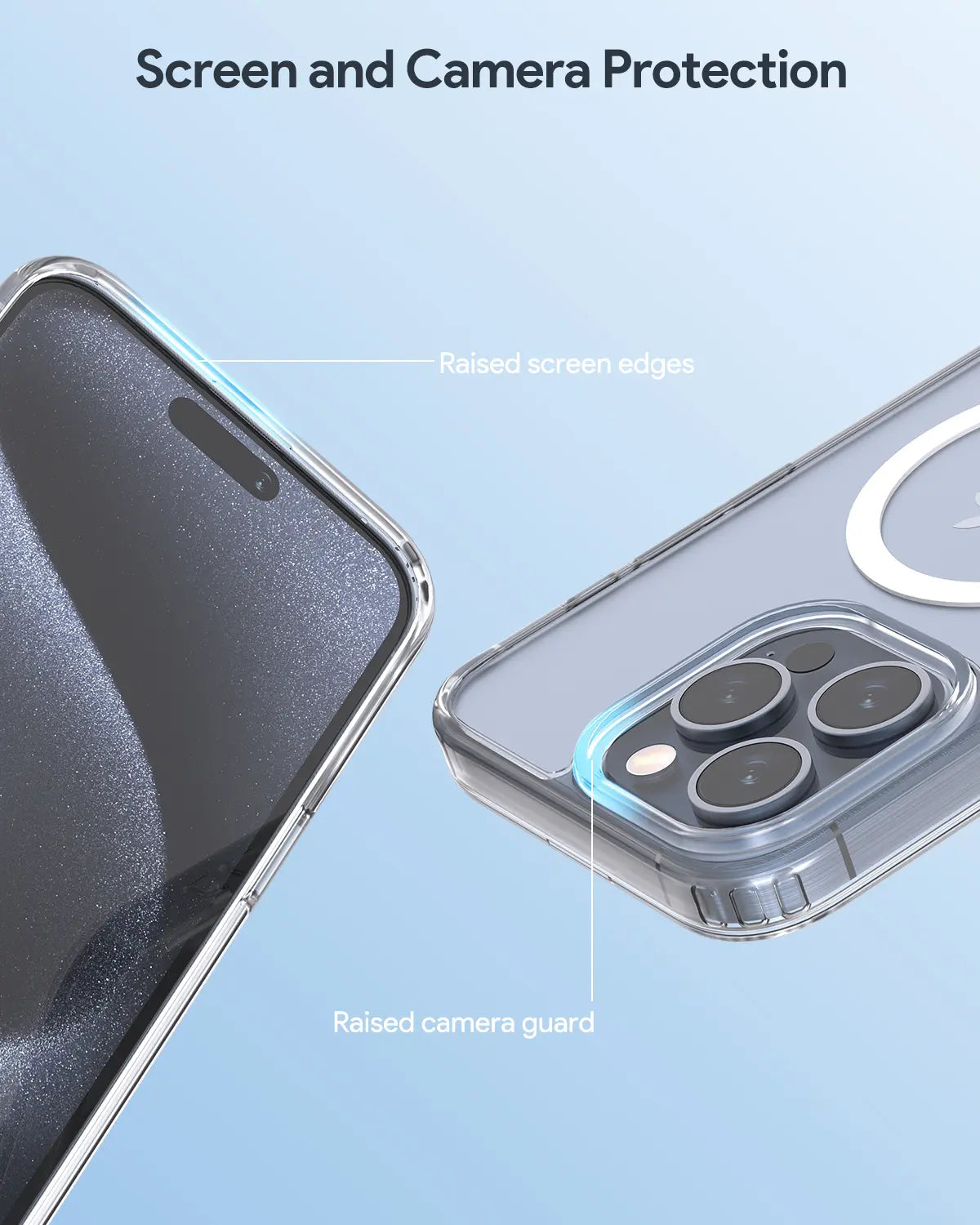 Aukey Clearview Magsafe iPhone 15 Pro Phone case - Transparent (TM10C)