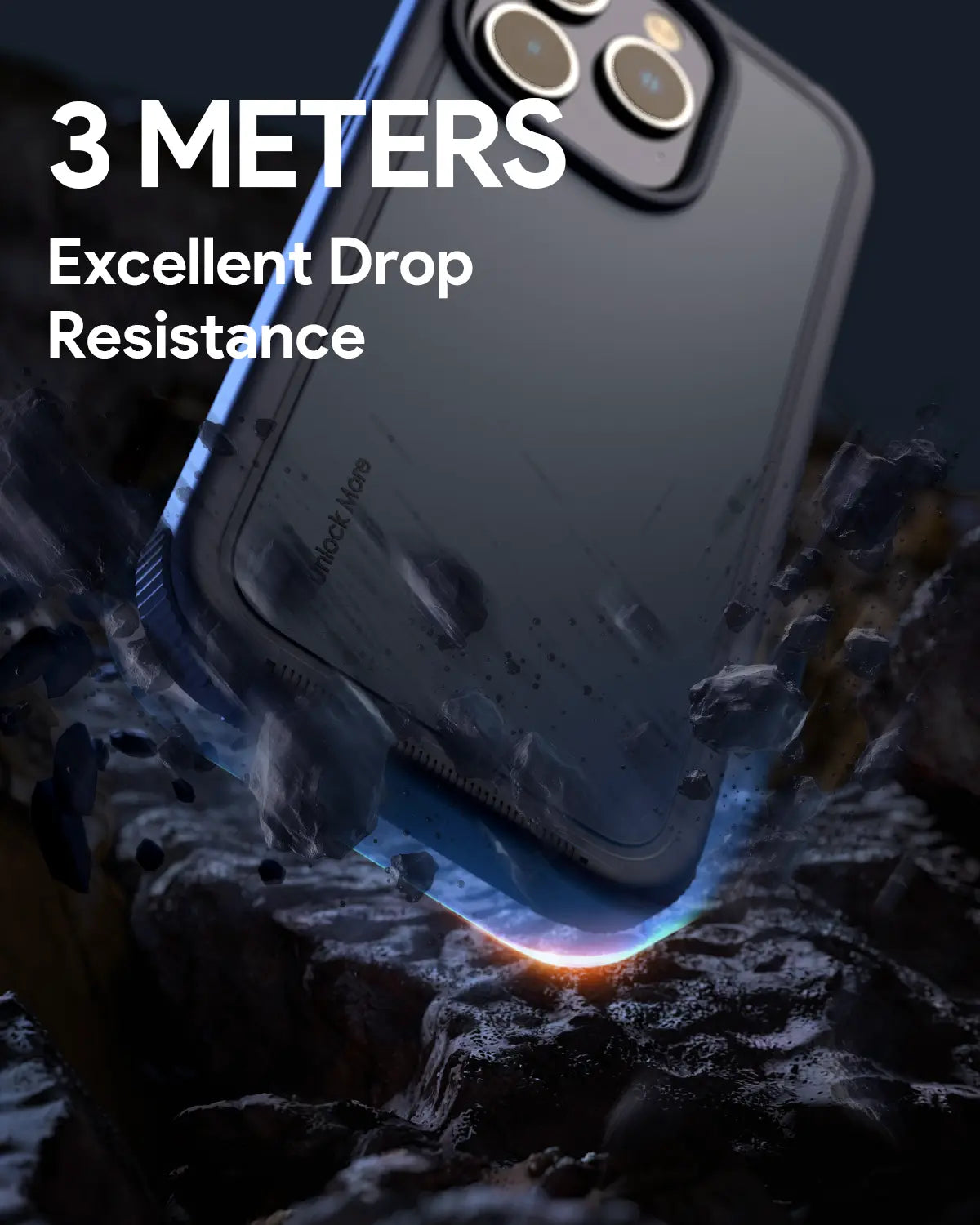 Aukey Urban Guard Elite Magnetic Hard-Shell iPhone 15 Pro Max Phone Case - Dark Gray (UG10D)