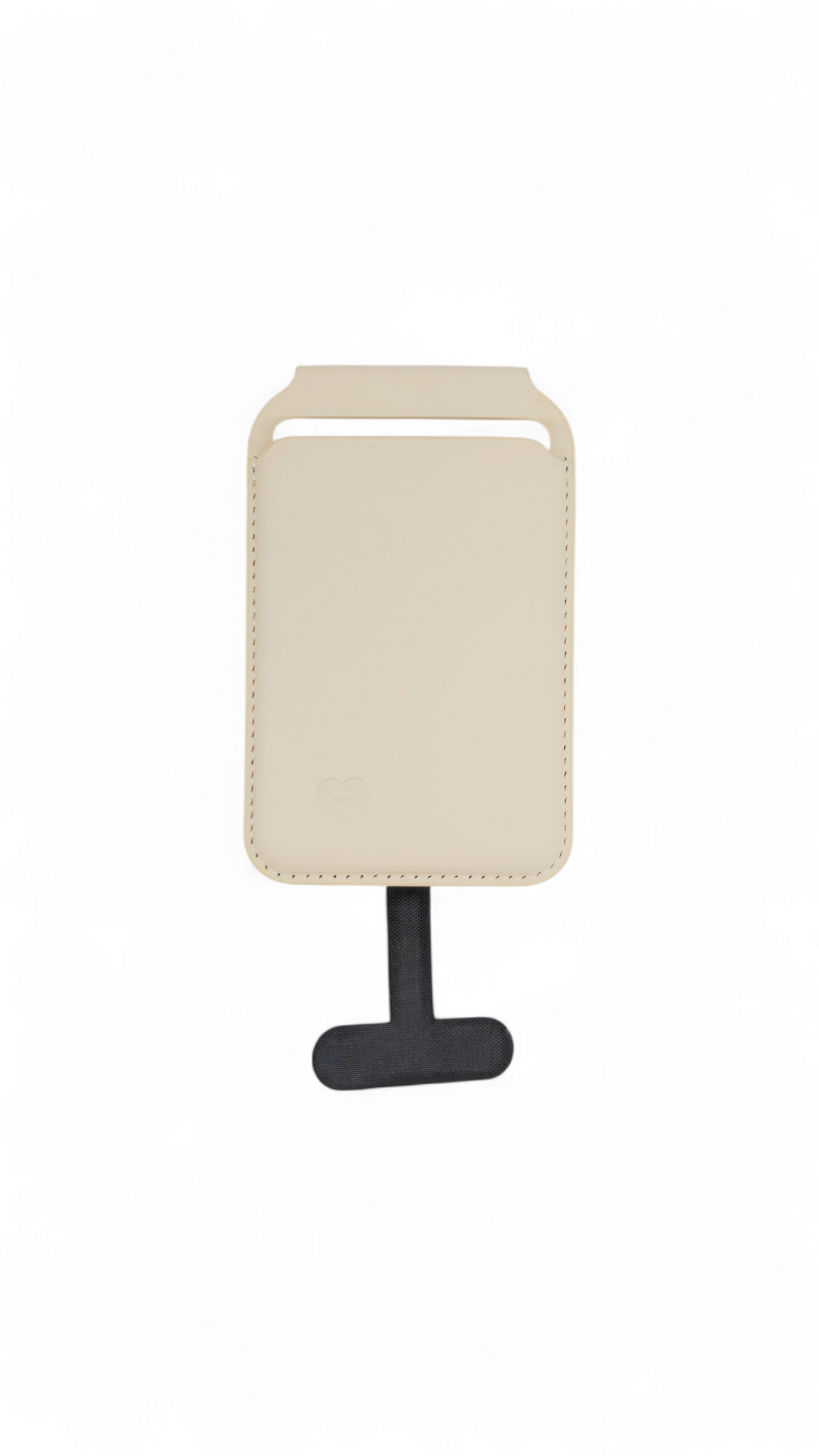Lovefone Genuine Crafted Leather Standing Wallet with Magsafe - Cream