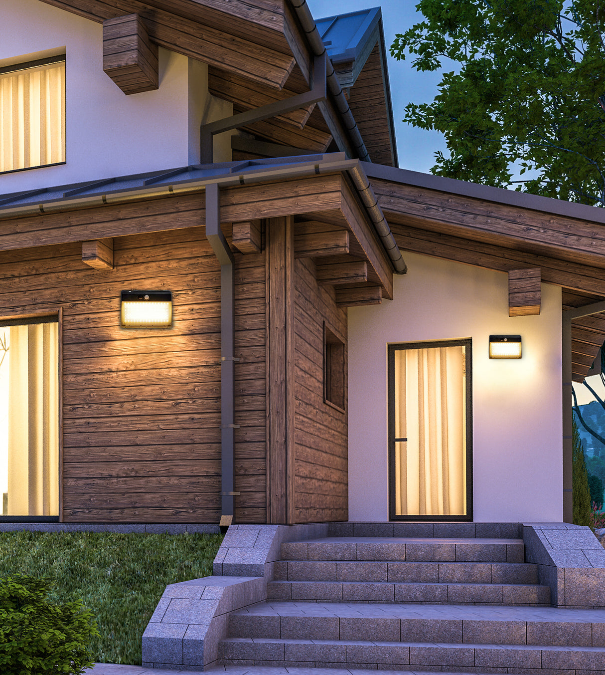 Solar Led Wall Light With Sensor 6W 600LM (60PCS)