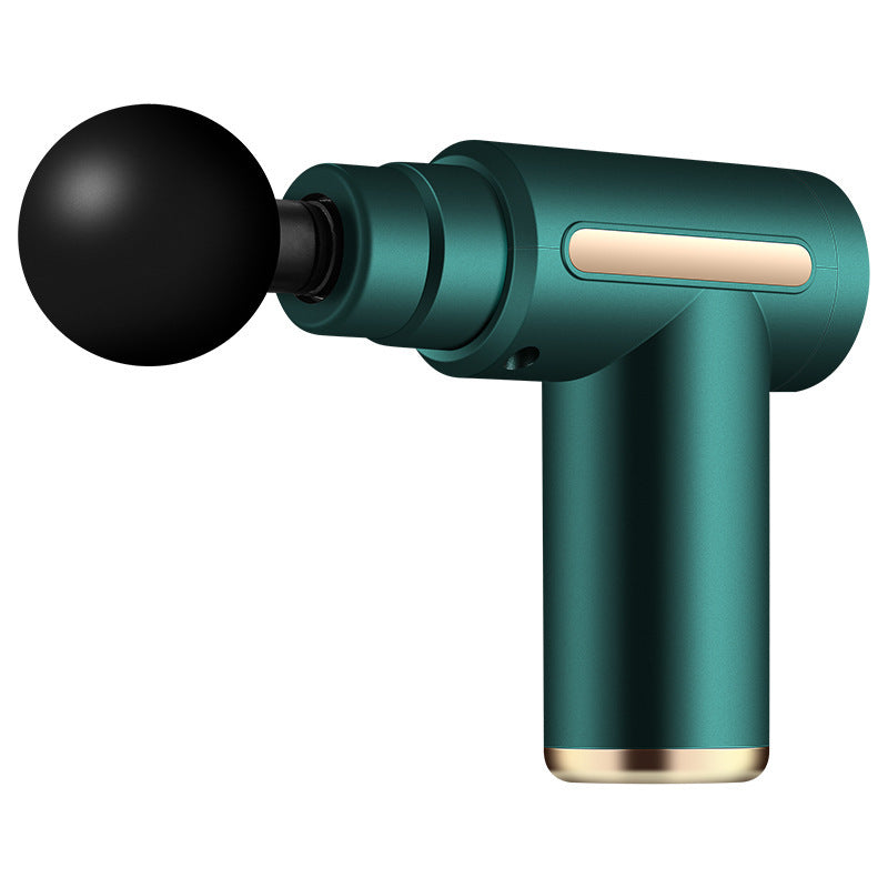 Green Portable Deep Tissue Massager | 6-Speed & 4 Heads & 15-Min Timer|Professional Muscle Recovery, Anytime Anywhere