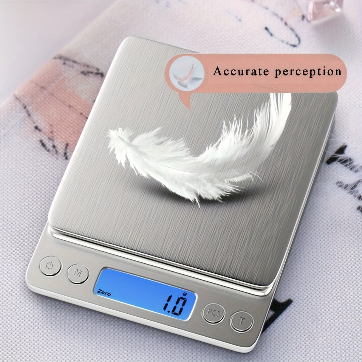 Food Scale, Kitchen Scale — Digital Weight Display in Grams and Ounces, High-Precision Electronic Scale.3000G/0.1G