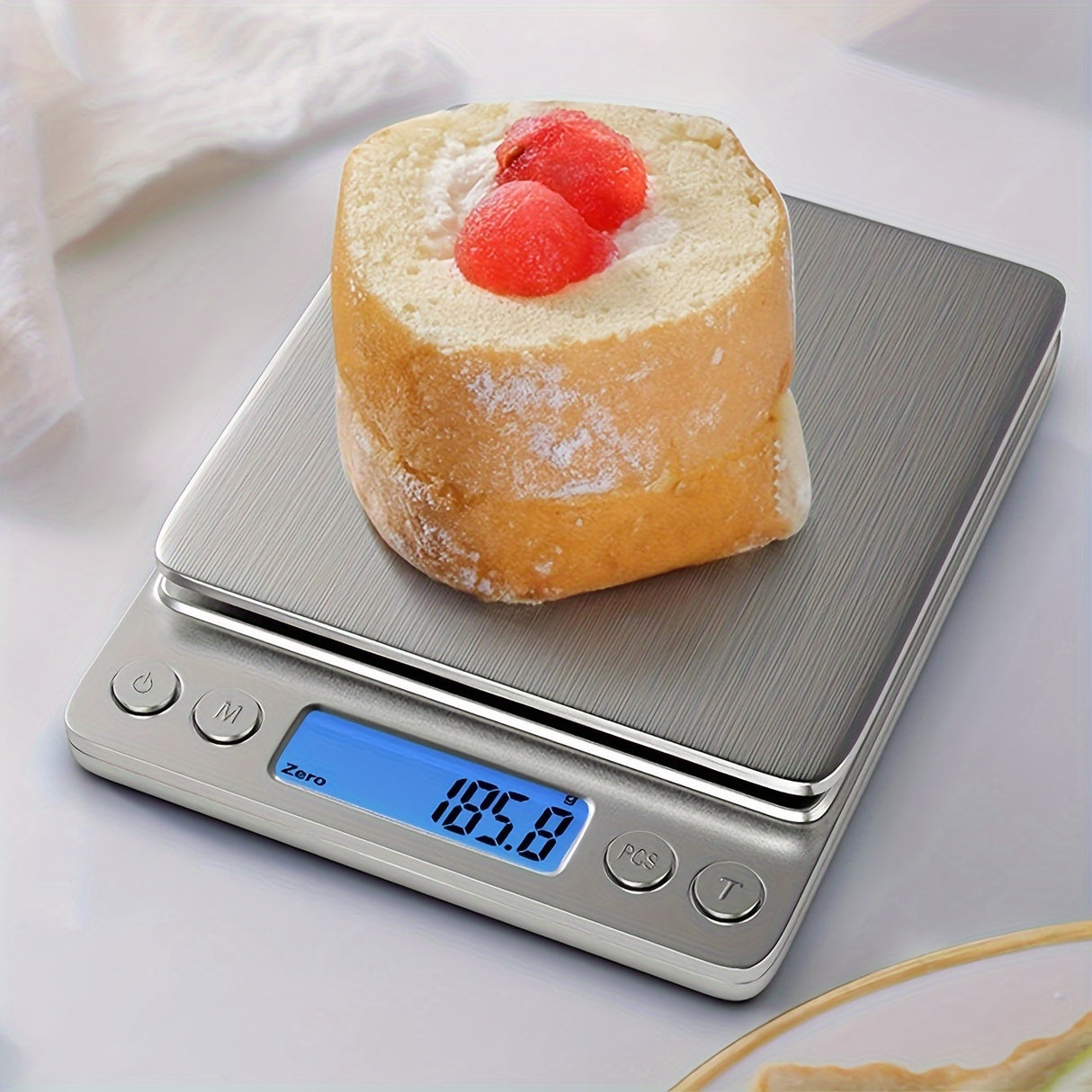 Food Scale, Kitchen Scale — Digital Weight Display in Grams and Ounces, High-Precision Electronic Scale.3000G/0.1G