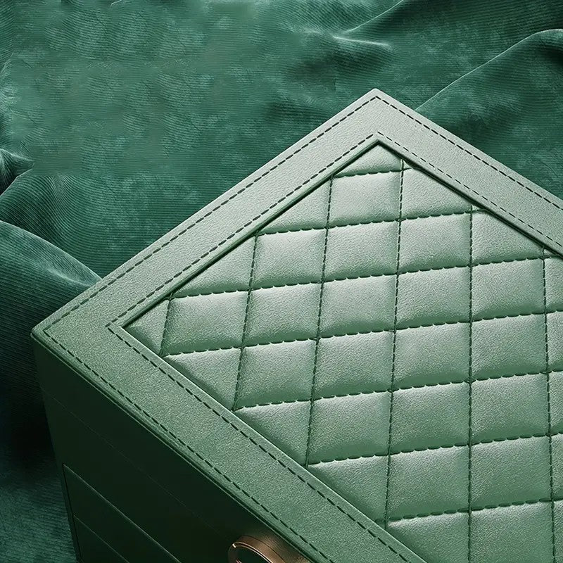 Green High-end Jewelry Storage Box for Necklaces, Earrings, Ear Studs, Bracelets, Rings, Exquisite Accessories, Gold, and Jewelry – Large Capacity, Ideal as a Gift for Mother’s Day, Father’s Day, Teacher’s Day, Halloween, Thanksgiving, and Christmas.