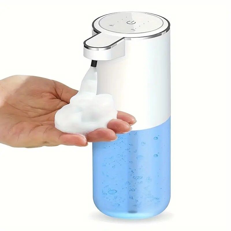 380ml touchless sensor automatic soap dispenser - wall-mounted, rechargeable lithium battery, USB charging, modern black design, suitable for bathroom and kitchen, bathroom soap dispenser | modern soap dispenser | touchless soap dispenser
