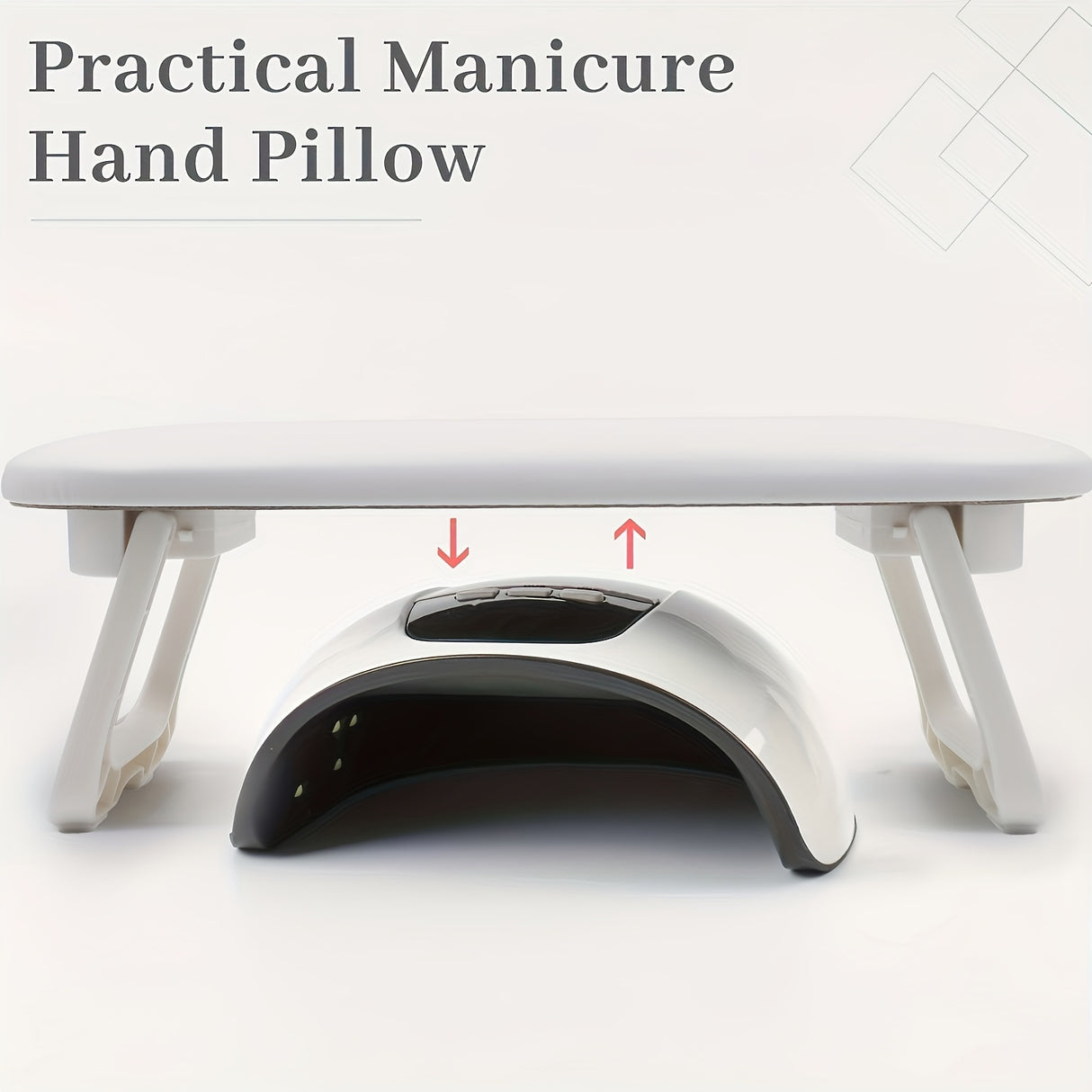 Pink Dual-Use Hand Pillow: Combines Manicure Support and Portable Folding, Ergonomic Design, Suitable for Multiple Scenarios, Providing Comfort Anytime