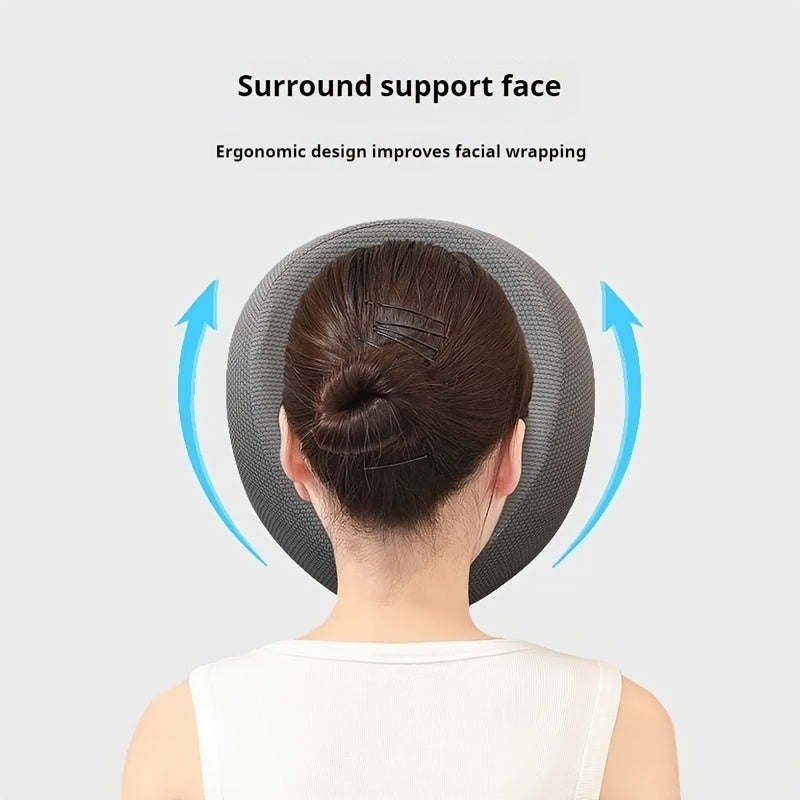 GREY Soft O-shaped/U-shaped Face Pillow for Beauty Salons/Spa Massage, Ergonomic Face Pillow, Multi-functional Suitable for Adult Facial Care and Relaxation, Multi-functional Neck and Face Support Comfort Face Pillow