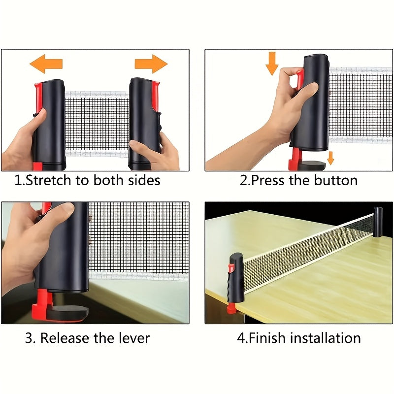 Easy-to-Install Durable Racket: 3-Step Assembly, 5-Layer Composite Wood, Ergonomic Non-Slip Grip for Long-Lasting Comfortable Sports Experience