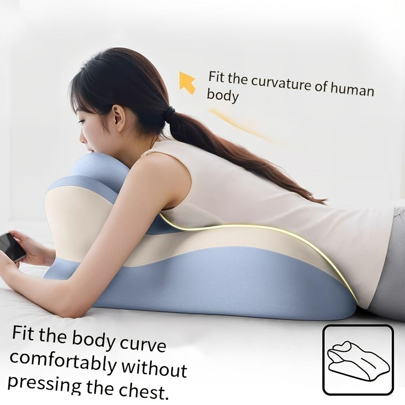 Bed Stomach-Sleep Pillow - Multi-functional Prone Position Pillow for Stomach Sleeping, Phone Use, Reading, Couples Fun Play, Intimacy Aid for Couples, Bed Hip Elevation Tool, Pā Pā Pillow(PINK)