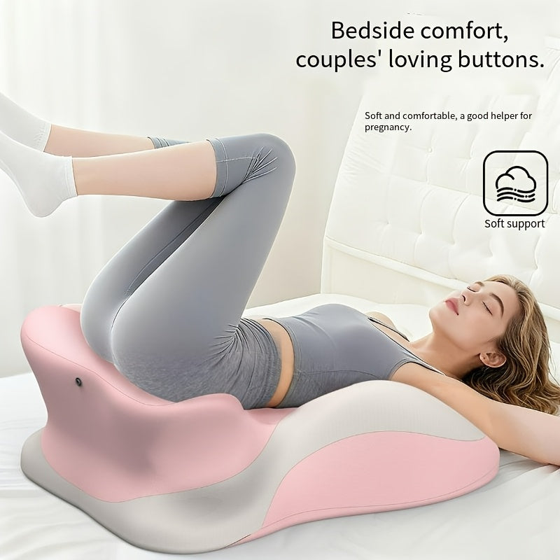 Bed Stomach-Sleep Pillow - Multi-functional Prone Position Pillow for Stomach Sleeping, Phone Use, Reading, Couples Fun Play, Intimacy Aid for Couples, Bed Hip Elevation Tool, Pā Pā Pillow(BLUE)