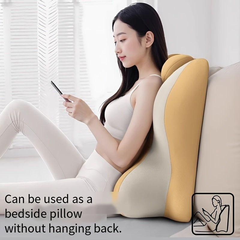 Bed Stomach-Sleep Pillow - Multi-functional Prone Position Pillow for Stomach Sleeping, Phone Use, Reading, Couples Fun Play, Intimacy Aid for Couples, Bed Hip Elevation Tool, Pā Pā Pillow(YELLOW)