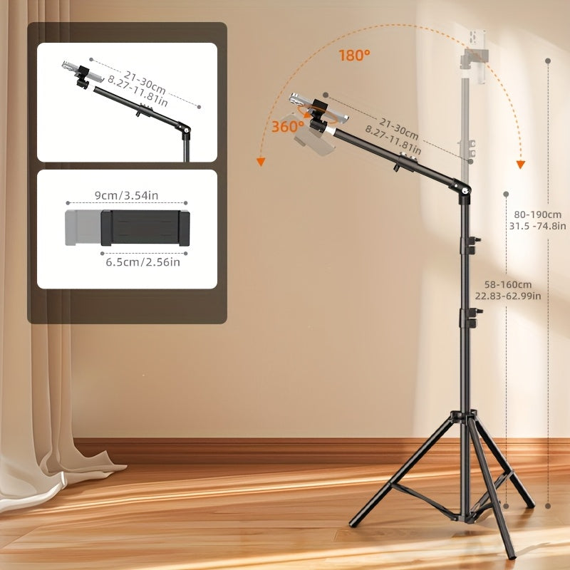 **Multi-Angle Flexible Shooting Stand: Your All-in-One Portable Assistant for Stable HD Live Streaming and Content Creation**