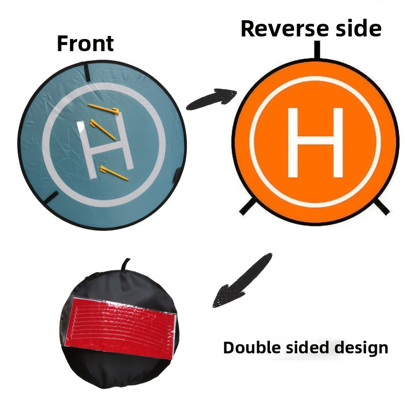 **Drone Quick-Fold Landing Pad + UV-Resistant Storage Bag Combo | Dual-Sided Takeoff/Landing, UV Protection & Shockproof, Ready-to-Go for Outdoor Aerial Photography, a Lightweight Protection System Designed for Pilots**(Yellow))