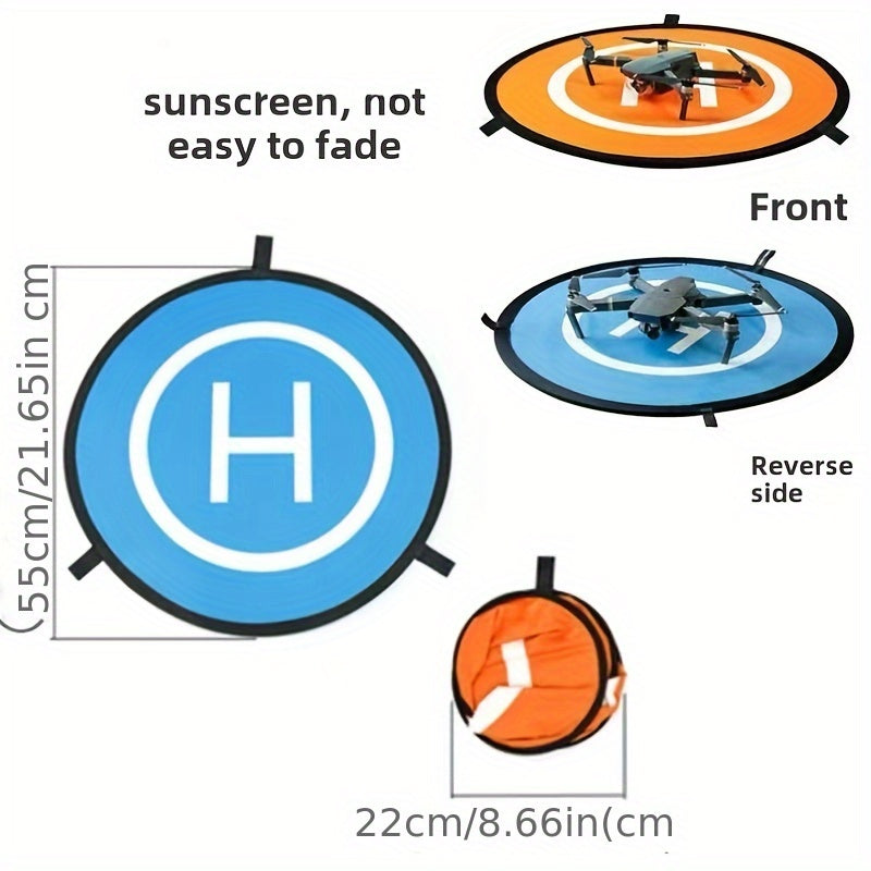 **Drone Quick-Fold Landing Pad + UV-Resistant Storage Bag Combo | Dual-Sided Takeoff/Landing, UV Protection & Shockproof, Ready-to-Go for Outdoor Aerial Photography, a Lightweight Protection System Designed for Pilots**(Yellow))