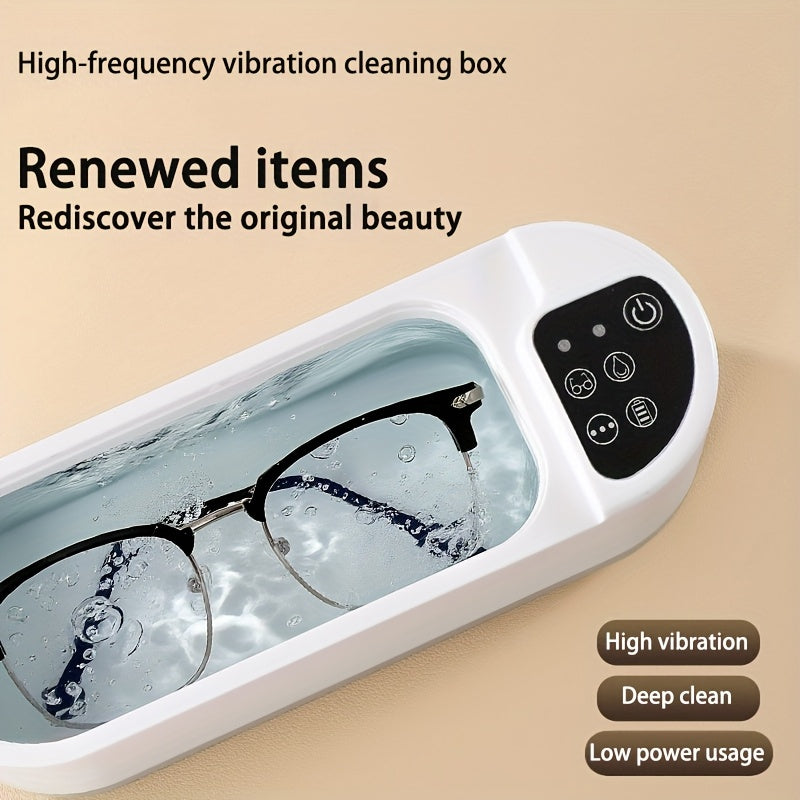 High-Frequency Vibration Cleaning Box|Powerful Deep Clean・Low Noise & Energy-Saving・Restore Original Shine, Renewing Jewelry, Glasses & Delicate Items**