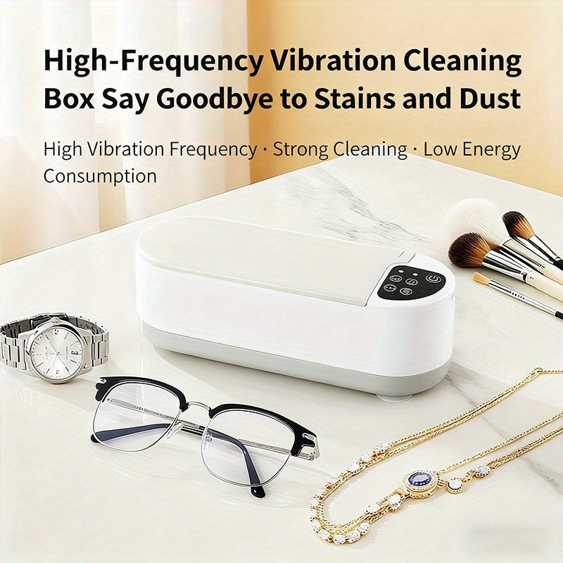 High-Frequency Vibration Cleaning Box|Powerful Deep Clean・Low Noise & Energy-Saving・Restore Original Shine, Renewing Jewelry, Glasses & Delicate Items**